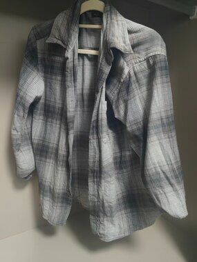 Black-and-gray striped shirt